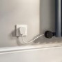 White electriQ 800W Thermostatic Wi-Fi Heating Element for Electric Radiators Dual-fuel or Towel rail - Plug-In and Hardwired Options