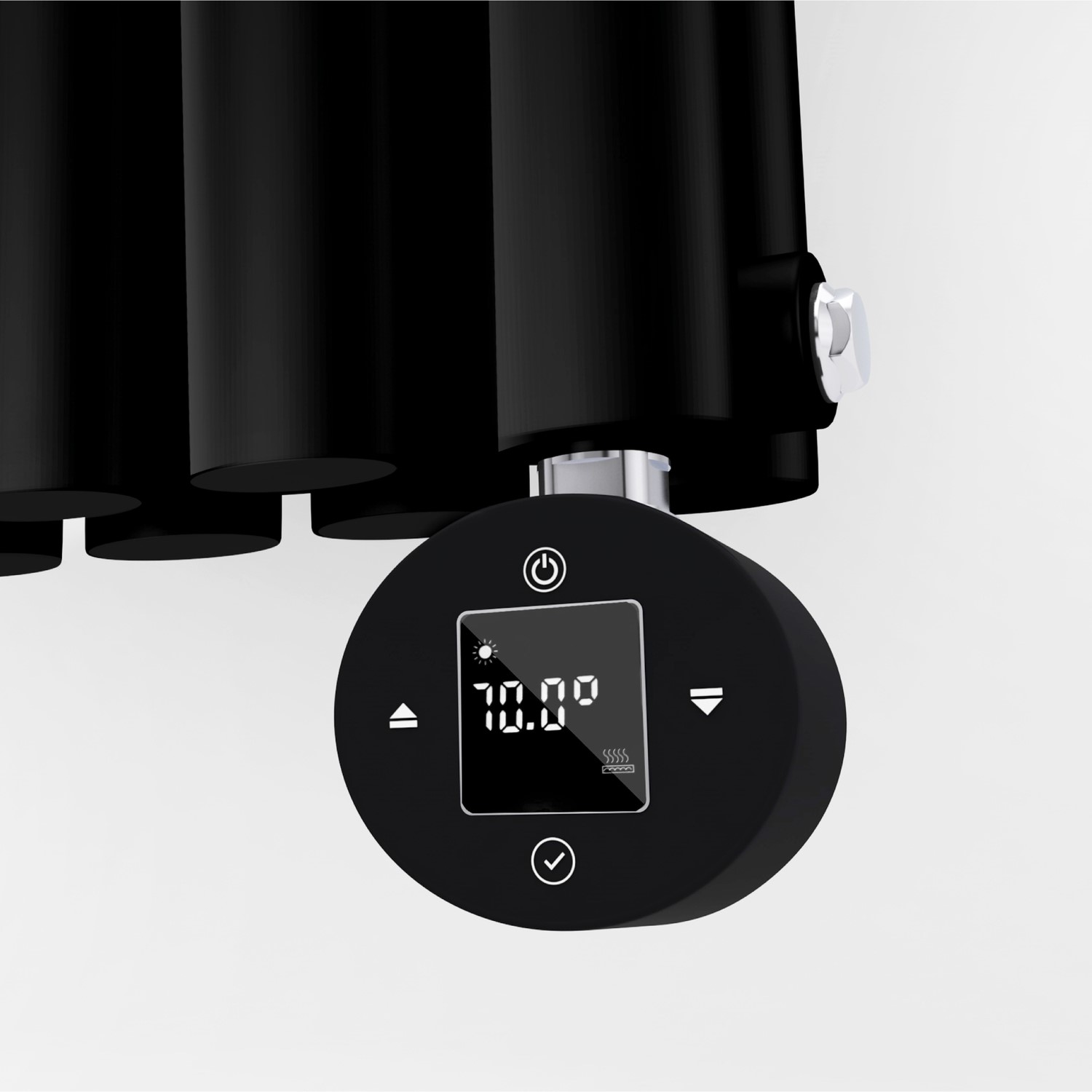 Electriq Black 1000W Thermostatic Wi-Fi Heating Element For Electric Radiators Dual-Fuel Or Towel Rail - Plug-In And Har - Image 3