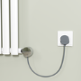 Chrome electriQ 600W Smart Wi-Fi Thermostatic Heating Element for Electric & Dual-Fuel Radiators and Towel Rails – Plug-In or Hardwired