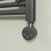 Black electriQ 800W Smart Wi-Fi Thermostatic Heating Element for Electric & Dual-Fuel Radiators and Towel Rails – Plug-In or Hardwired