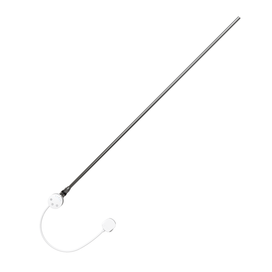 White electriQ 1200W Smart Wi-Fi Thermostatic Heating Element for Electric & Dual-Fuel Radiators and Towel Rails – Plug-In or Hardwired