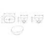 ALMOST PERFECT - Oval Countertop Basin 410mm - Shell