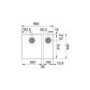 1.5 Bowl Undermount Black Composite Kitchen Sink - Franke Sirius