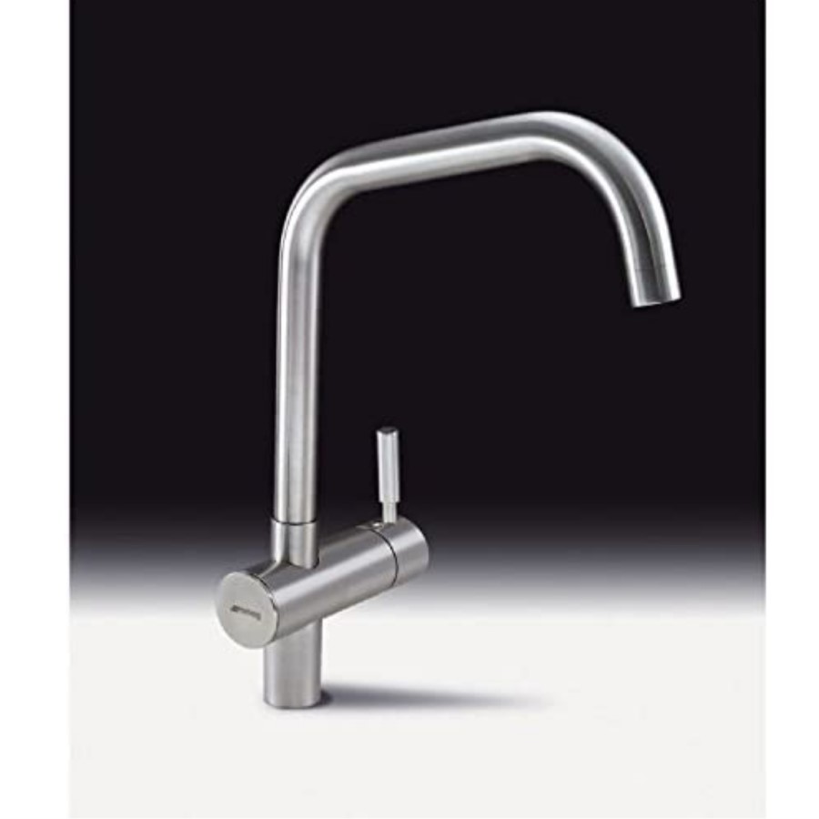 Smeg Brushed Steel Single Lever Mixer Kitchen Tap - Siena