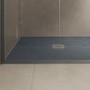 1200x800mm Rectangular Anthracite Slate Shower Tray 27mm -Stone Resin - Sileti