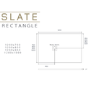 1200x800mm Rectangular Shower Tray with Grate - Cream Stone Resin Slate Effect - Sileti