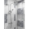 Dio Round Shower with Thermostatic Valve &amp; Slide Rail Kit