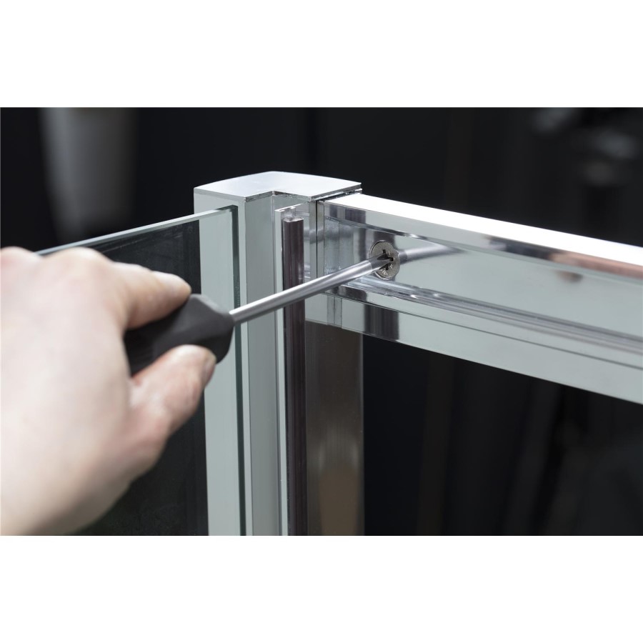 Claritas 6mm Glass Sliding Door Shower Enclosure - 1000 x 1850mm