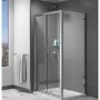 Glass Sliding Shower Door 1100mm - 6mm Glass- Claritas Range