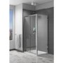 Glass Sliding Shower Door 1100mm - 6mm Glass- Claritas Range