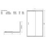 Glass Sliding Shower Door 1100mm - 6mm Glass- Claritas Range