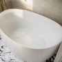 Freestanding Japanese Soaking Deep Slipper Bath With Seat 1200 x 730mm - Sosa