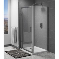 Claritas 6mm Glass Shower Door Side Panel - 800 x 1850mm