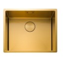 SPE50GL Rangemaster Spectra Single Bowl Inset / Undermount Gold Stainless Steel Kitchen Sink
