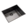 Box Opened Rangemaster Spectra Single Bowl Graphite Stainless Steel Kitchen Sink