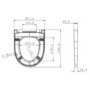 GRADE A1 - Cedar Wrap Around Style Soft Close Quick Release Toilet Seat