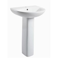 Cedar Pedestal Sink - 1 Tap Hole