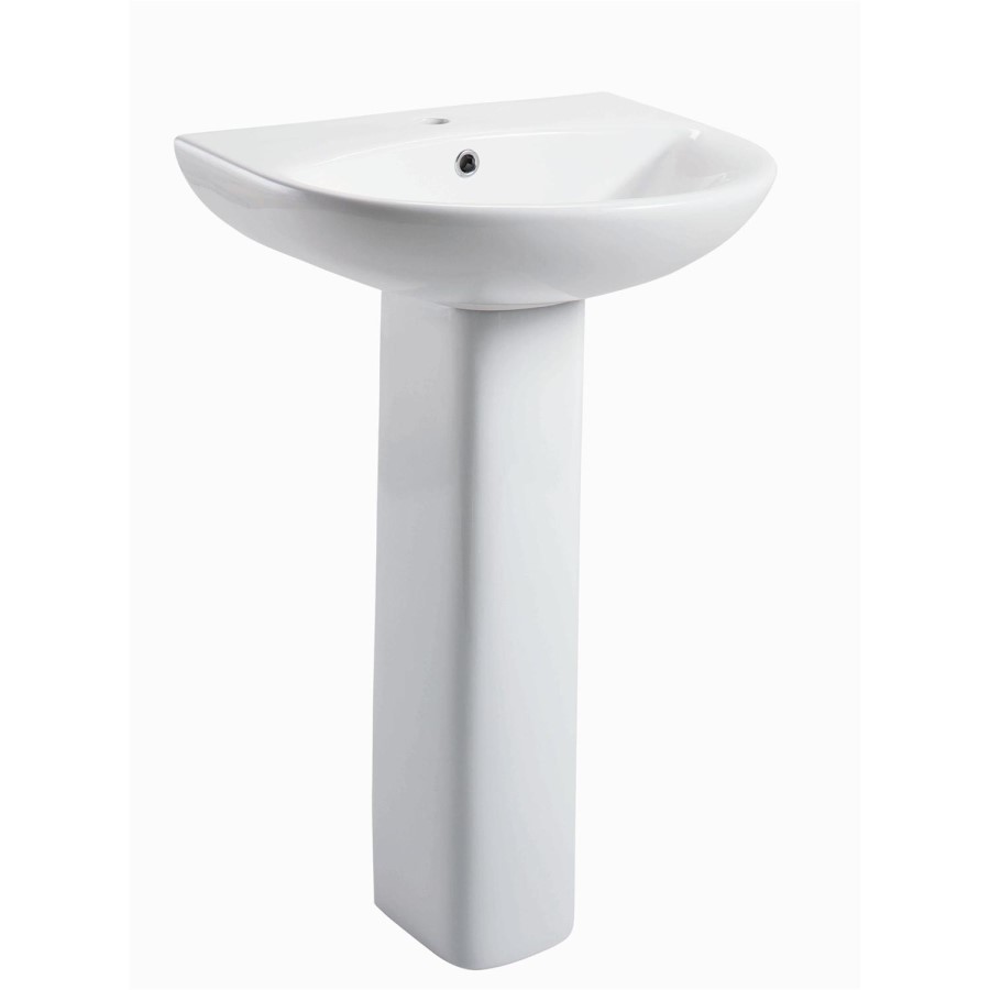 Cedar Pedestal Sink - 1 Tap Hole