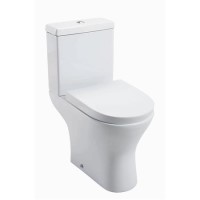 Cedar Close Coupled Toilet with Wrap Around Style Seat