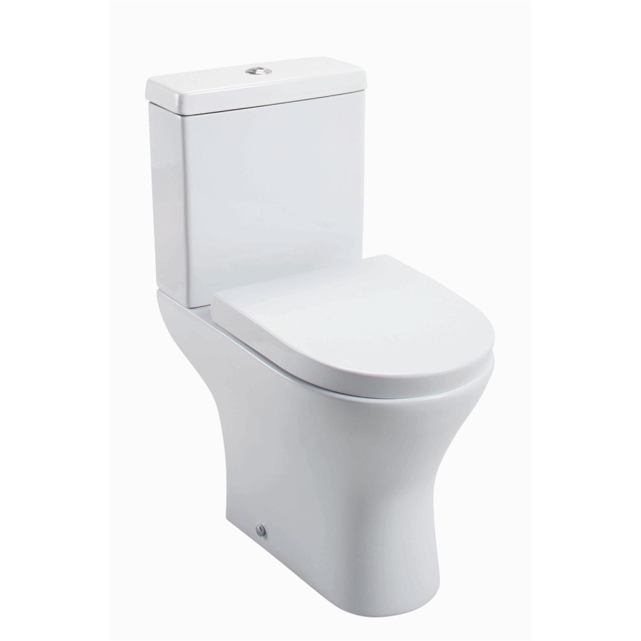 Cedar Close Coupled Toilet with Wrap Around Style Seat