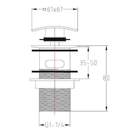 Square Basin Waste