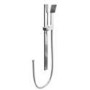 Chrome Flat Bar Style Shower & Slide Rail Kit