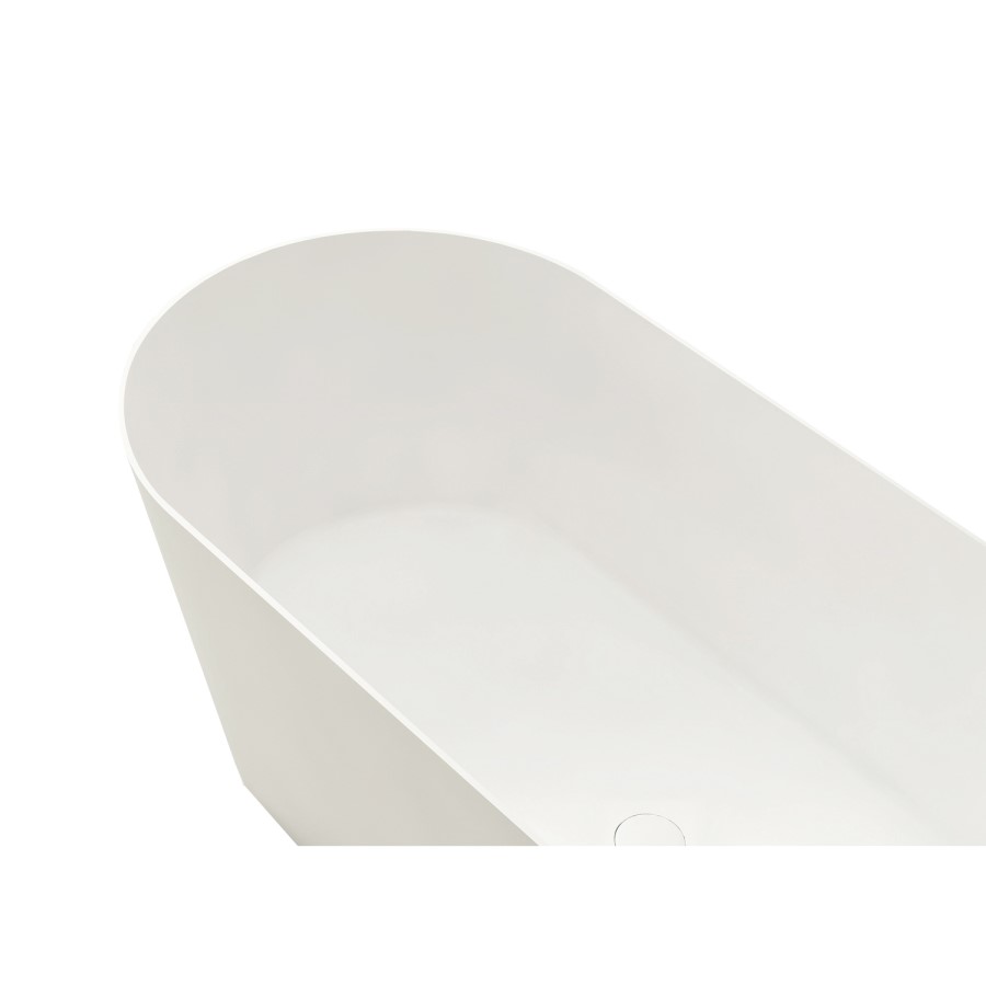 Freestanding Double Ended Stone Resin Solid Surface Bath 1650 x 750mm - Monaco