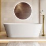 Freestanding Double Ended Stone Resin Solid Surface Bath 1650 x 750mm - Monaco