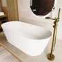Freestanding Double Ended Stone Resin Solid Surface Bath 1650 x 750mm - Monaco