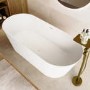 Freestanding Double Ended Stone Resin Solid Surface Bath 1650 x 750mm - Monaco