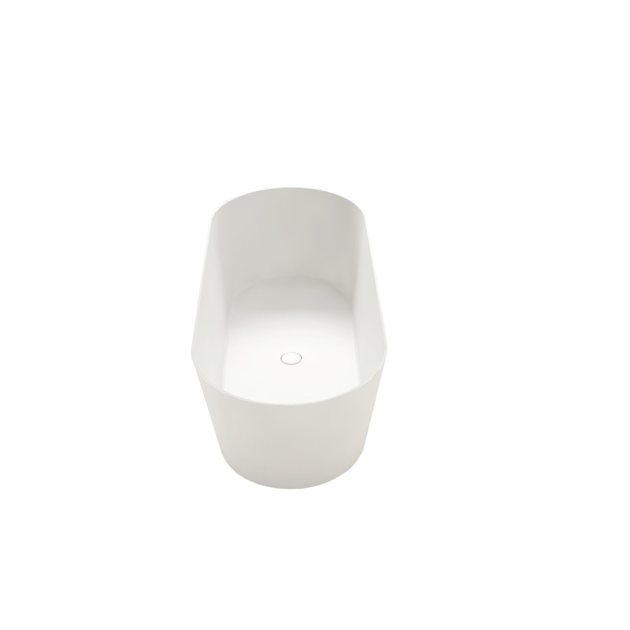 Freestanding Double Ended Stone Resin Solid Surface Bath 1650 x 750mm - Monaco