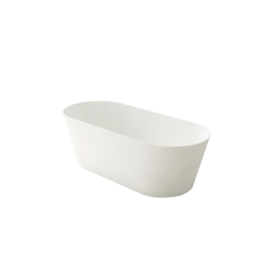 Freestanding Double Ended Stone Resin Solid Surface Bath 1650 x 750mm - Monaco