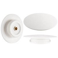 Matt White Stone Resin Bath Waste Cover