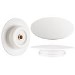 Matt White Stone Resin Bath Waste Cover