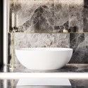 78937333/1/SSOPAL1700 IMPERFECT - Freestanding Double Ended Stone Resin Solid Surface Bath 1700 x 750mm - Opal