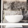 Freestanding Double Ended Stone Resin Solid Surface Bath 1700 x 750mm - Opal