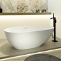 Freestanding Double Ended Stone Resin Solid Surface Bath 1700 x 860mm - Solace
