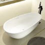 Freestanding Double Ended Stone Resin Solid Surface Bath 1700 x 860mm - Solace