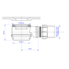90mm x 25mm Water Seal Slim Shower Trap with 1&#189;&quot; Solvent Weld Outlet
