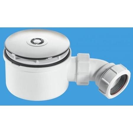 GRADE A1 - 90mm x 50mm Water Seal Shower Trap with 1½" Outlet