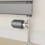 electriQ Smart Modern LED TRV Thermostatic Radiator Valves Wi-Fi Version Anthracite