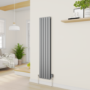 electriQ Smart Modern LED TRV Thermostatic Radiator Valves Wi-Fi Version Anthracite