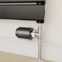 electriQ Smart Modern LED TRV Thermostatic Radiator Valves Wi-Fi Version Black