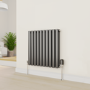 electriQ Smart Modern LED TRV Thermostatic Radiator Valves Wi-Fi Version Black