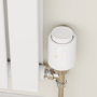 electriQ Smart Modern LED TRV Thermostatic Radiator Valves Wi-Fi Version White