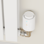 electriQ Smart Modern LED TRV Thermostatic Radiator Valves Wi-Fi Version White