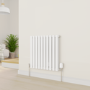 electriQ Smart Modern LED TRV Thermostatic Radiator Valves Wi-Fi Version White