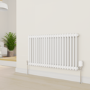 electriQ Smart Modern LED TRV Thermostatic Radiator Valves Wi-Fi Version White