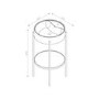 Polymarble Black Framed Wash Stand with Basin 450mm - Bronx