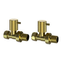 Brass Knurled Round Straight Radiator Valves Brass Knurled Round Straight Radiator Valves